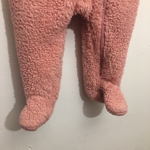 Carter's Pink Hooded Sherpa Pram Size 9 Months - Picture 7 of 10